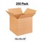 250 Pack Strong Multi Depth Corrugated Cartons for Safe Shipping and Storage 12 x 12 x 12 Inch